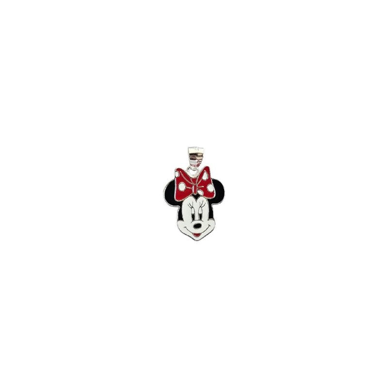 DIJE EN FORMA DE MINNIE MOUSE DE PLATA 9.25 PESO: 3G