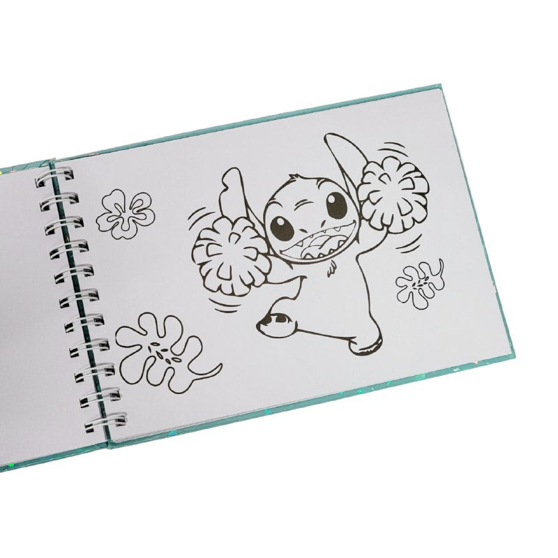 LIBRO PARA COLOREAR DIVERTIDO DE 48 PAGINAS PARA NIÑOS DE STITCH COLORING BOOK 15X22CM