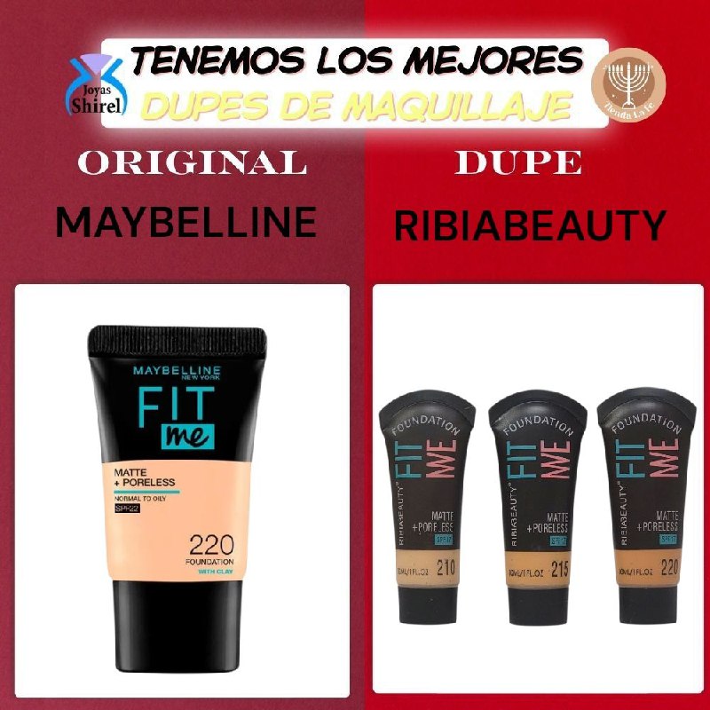 BASE DE MAQUILLAJE LIQUIDA MATTE RIBIABEAUTY 30ML DUPE DE MAYBELLINE