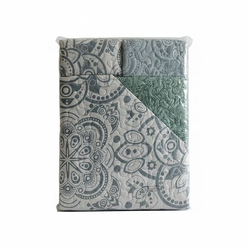 JUEGO DE SABANAS CAMERA EDREDON REVERSIBLE DE 3PCS QUEEN BENELI HOME
