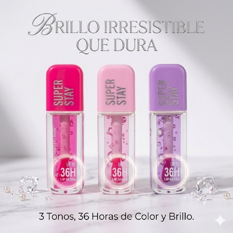 BRILLO LABIAL LIQUIDO DE LARGA DURACION ROMANTIC RAIN
