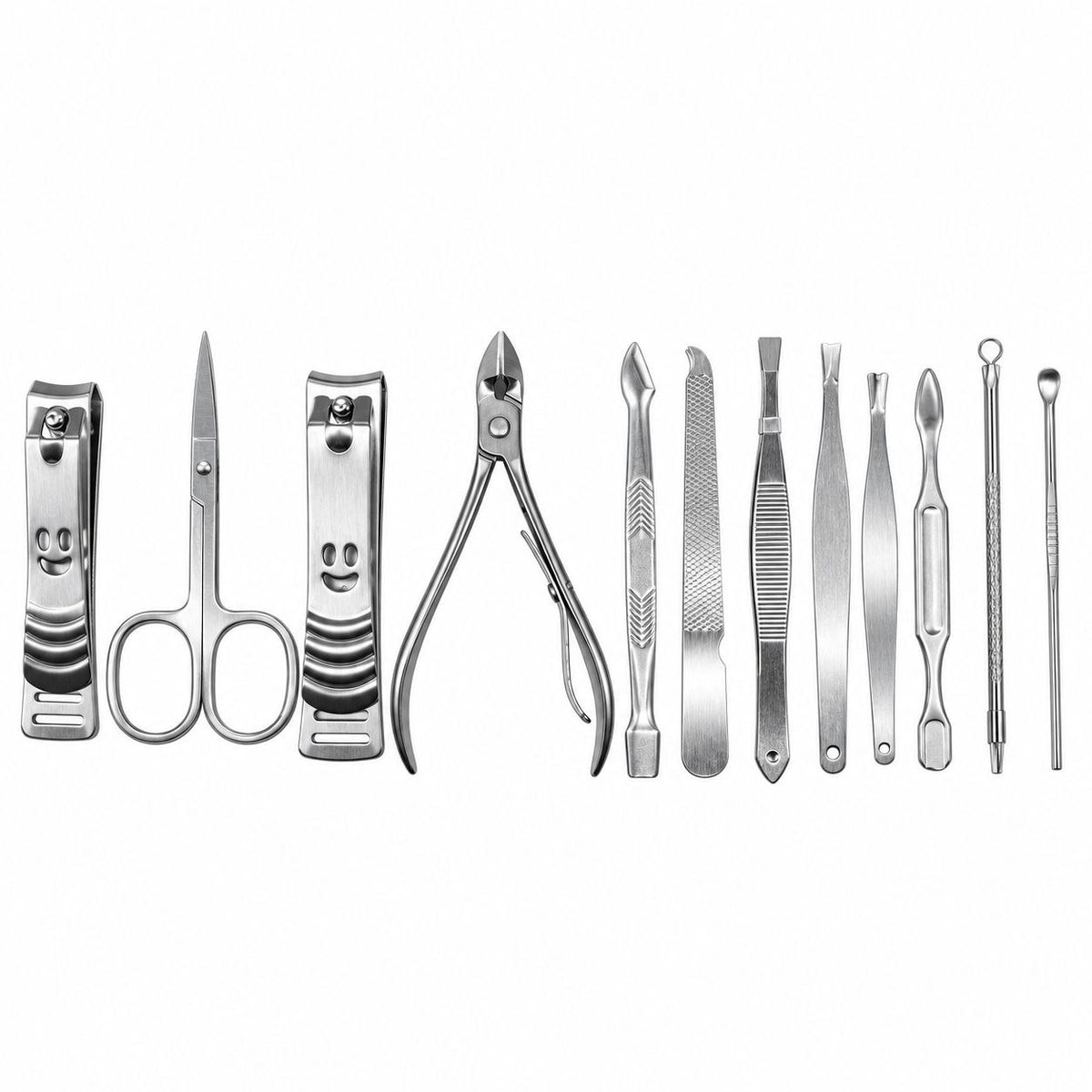 SET DE 12 PIEZAS DE MANICURA Y PEDICURA EN ESTUCHE PORTÁTIL