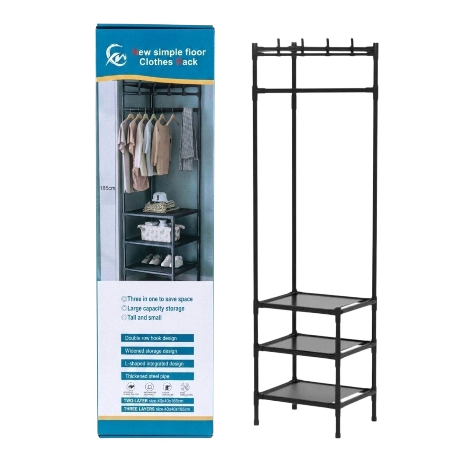 PERCHERO DE PISO PARA ORGANIZAR Y MANTENER PRENDAS, ACCESORIOS Y COMPLEMENTOS SIEMPRE AL ALCANCE
