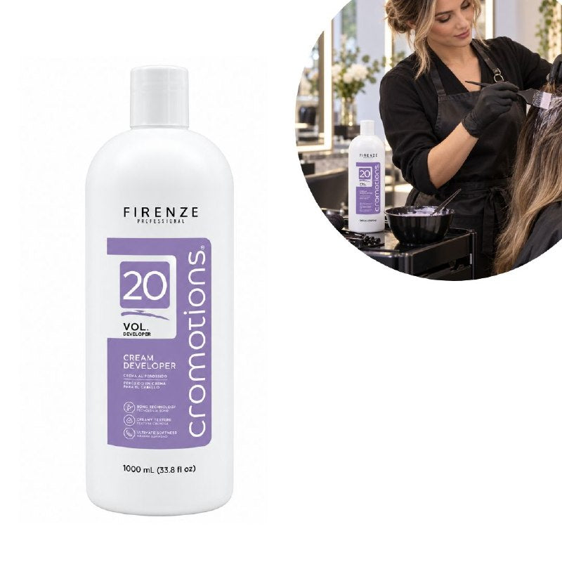 PEROXIDO EN CREMA REVELADORA DE COLORACION AL 6% VOL20 FIRENZE 1000ML