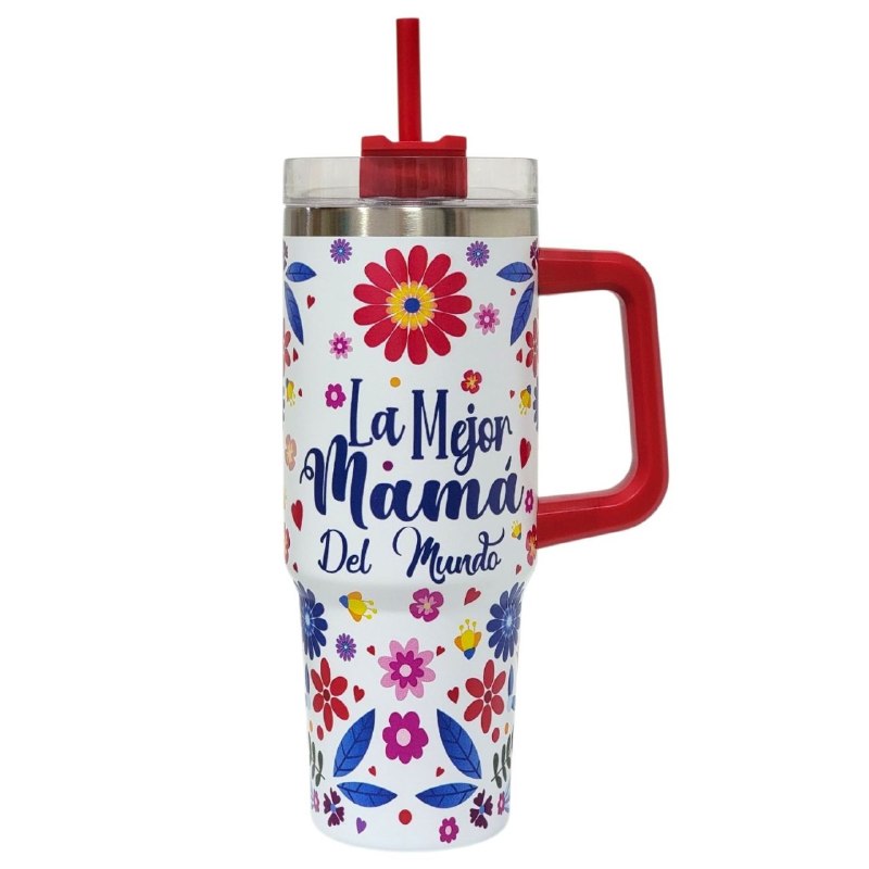 TERMO PORTATIL DE ALTA RESISTENCIA DE ACERO INOXIDABLE DEL DIA DE LAS MADRES 900ML