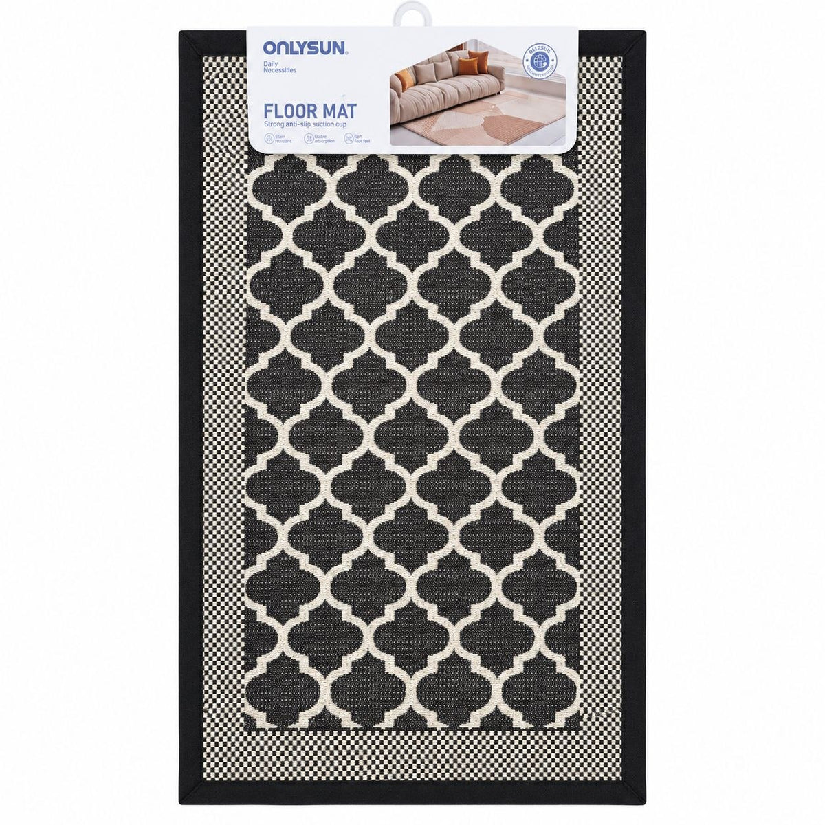 ALFOMBRA ANTIDESLIZANTE DECORATIVA BENELI HOME ONLYSUN 74X45CM