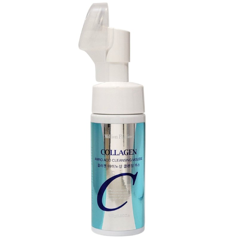 LIMPIADOR FACIAL CON COLAGENO REJUVENECEDOR 150G, LIMPIA Y NUTRE LA PIEL CON AMINOACIDOS Y COLAGENO CON TEXTURA ESPUMOSA Y DELICADA ELIMINA LA SUCIEDAD DEJANDO LA PIEL SUAVE MILLION PAULINE