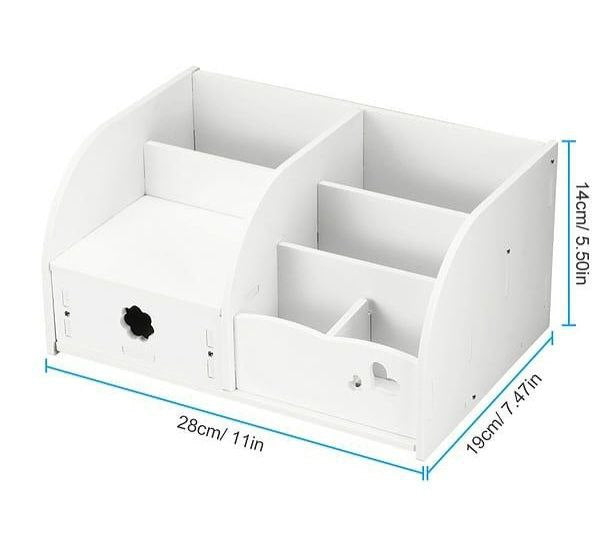 ORGANIZADOR DE MAQUILLAJE O JOYERIA COLOR BLANCO