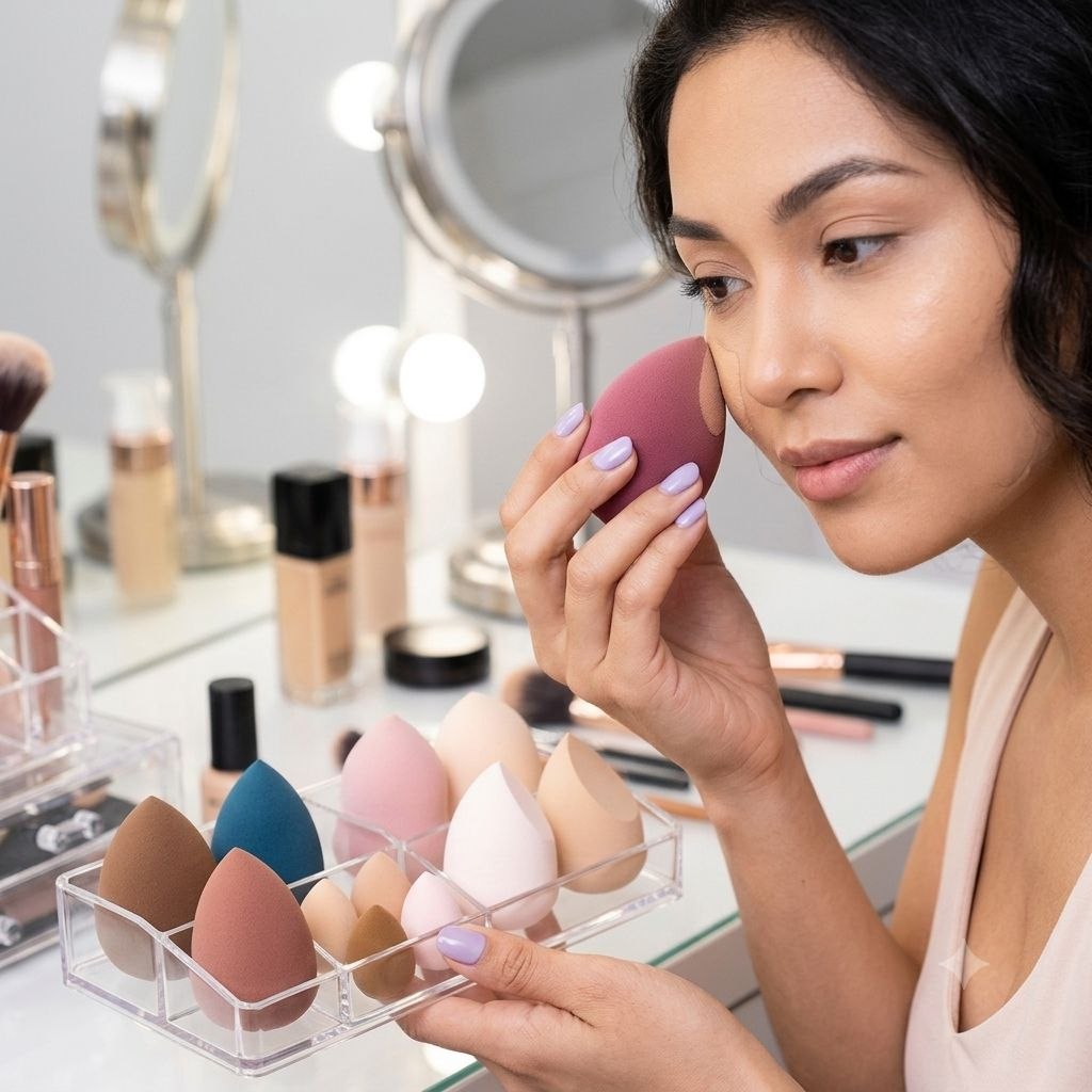 ESPONJA FACIAL SE ADAPTA A LOS OJOSLAS PESTAÑAS Y LAS ZONAS PROFUNDAS DEL ROSTRO YH BEJA COSMETICS