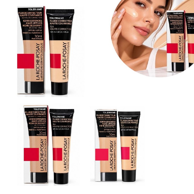 BASE DE MAQUILLAJE LIQUIDA DERMOCOSMETICA CON ACABADO UNIFORME LIGERO LA ROCHE POSAY 30ML (DUPE DE LA ROCHE POSAY)