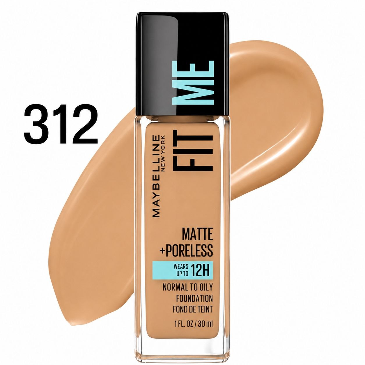 BASE DE MAQUILLAJE FIT ME MATTE 310 SUN BEIGE MAYBELLINE NEW YORK 30ML
