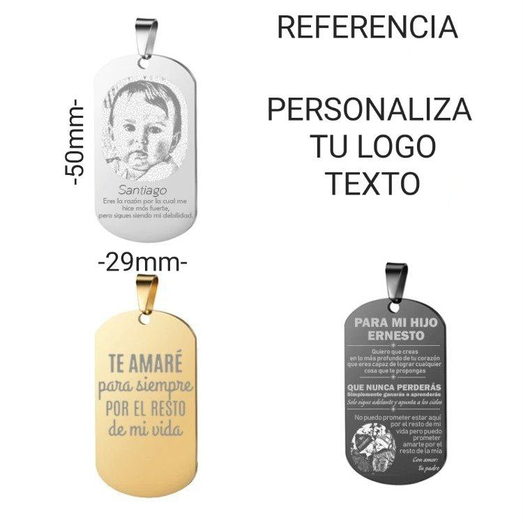 DIJE1525C FORMA PLACA PERSONALIZABLE