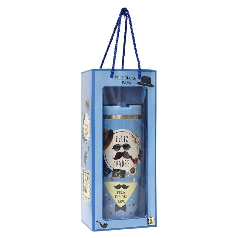 BOTE TERMICO DE REGALO PARA PADRE PARA BEBIDAS FRIAS Y CALIENTES BENELI HOME