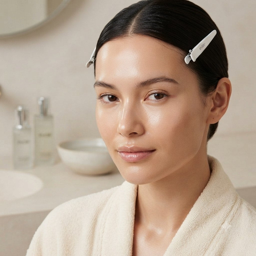 GANCHO CLIPS PARA EL CABELLO DE AGARRE PERFECTO ANTIDESLIZANTE SUAVE EVOK 6 PIEZAS