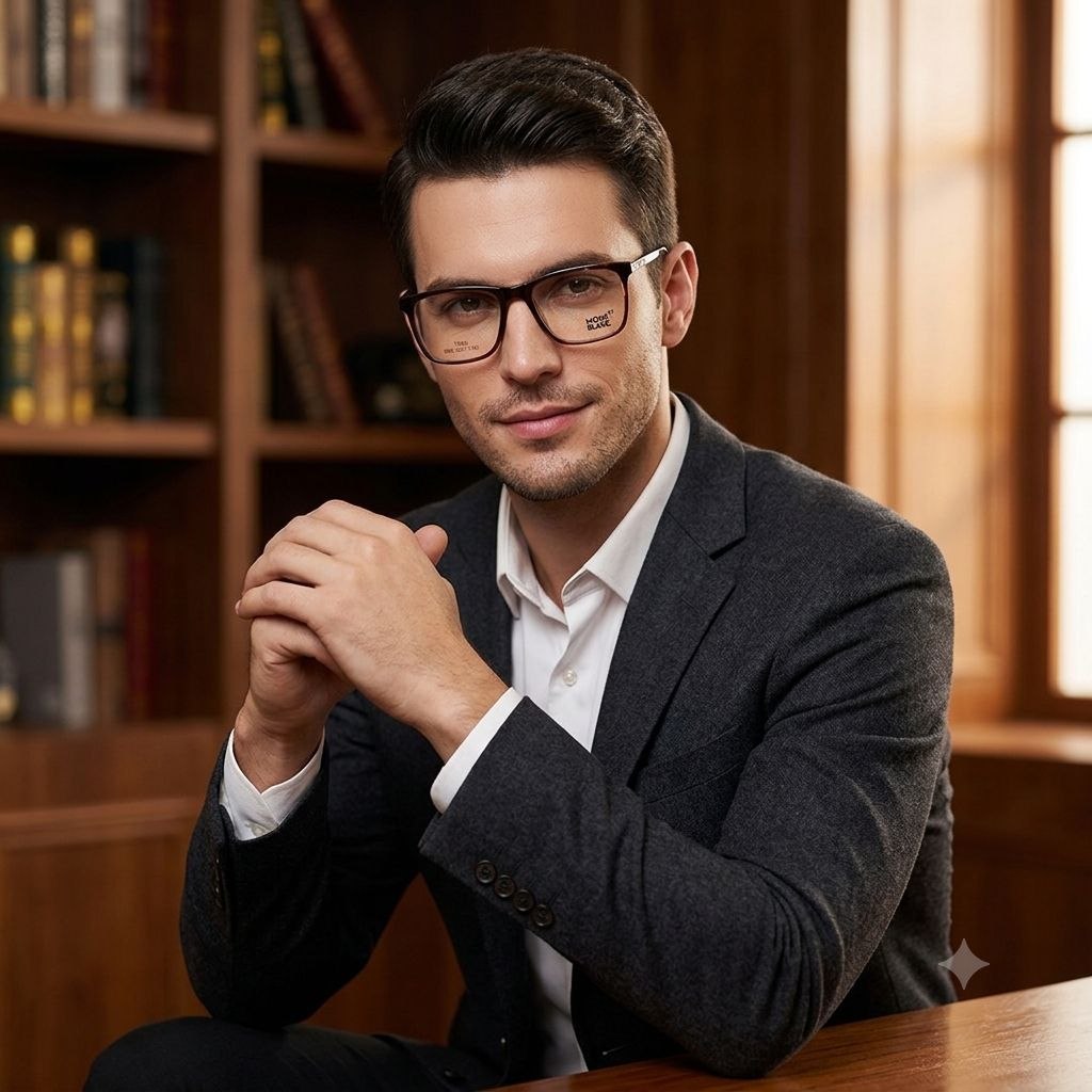 LENTES ORIGINALES PARA GRADUAR PARA CABALLERO MONT BLANC