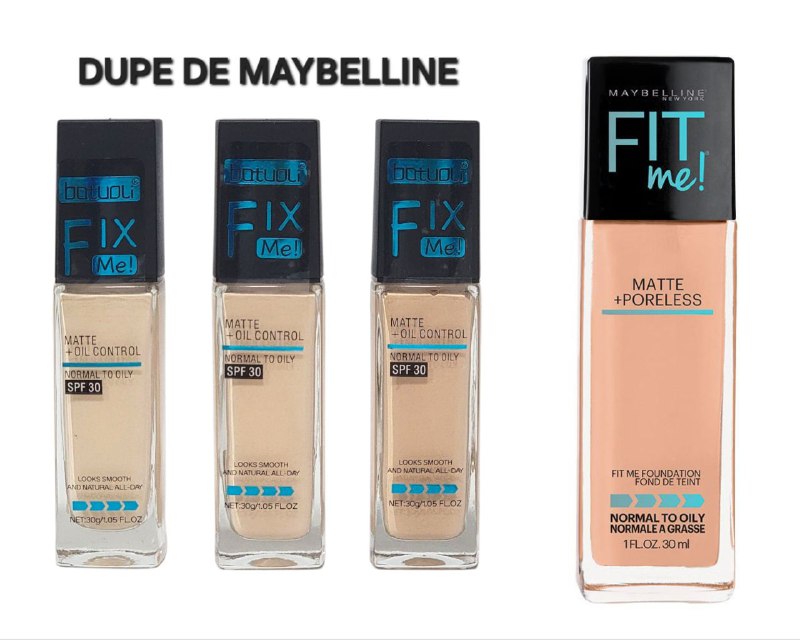 BASE LIQUIDA MATE CONTROL DE GRASA SPF30 CON SUERO HIDRATANTE PARA PIELES SENSIBLES BATUOLI 30G (DUPE DE MAYBELLINE)