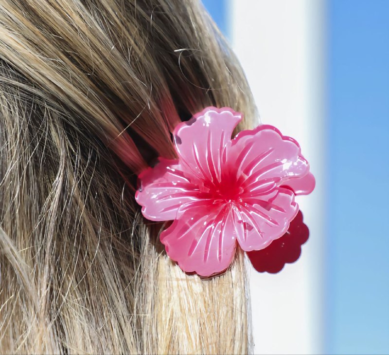 GANCHO PARA EL CABELLO DE PINZA DE FLOR HAWAIANA, PINZAS DE SUJECION FUERTE, ACCESORIO PARA EL CABELLO 8CM, PAQUETE 12UND