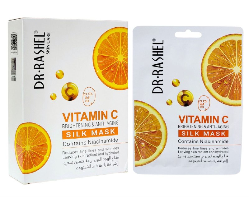 MASCARILLA FACIAL DE SEDA ILUMINADORA Y ANTIEDAD CON VITAMINA C DR RASHEL 28G