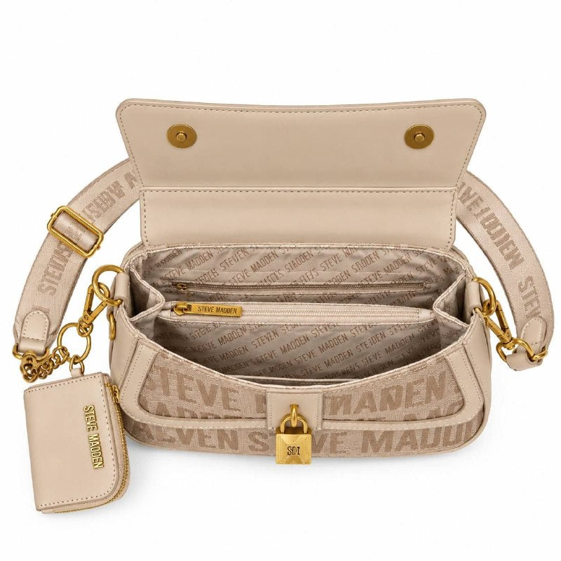 CARTERA ORIGINAL STEVE MADDEN PARA DAMA INCLUYE MINI MONEDERO, 8X10CM 13X24CM