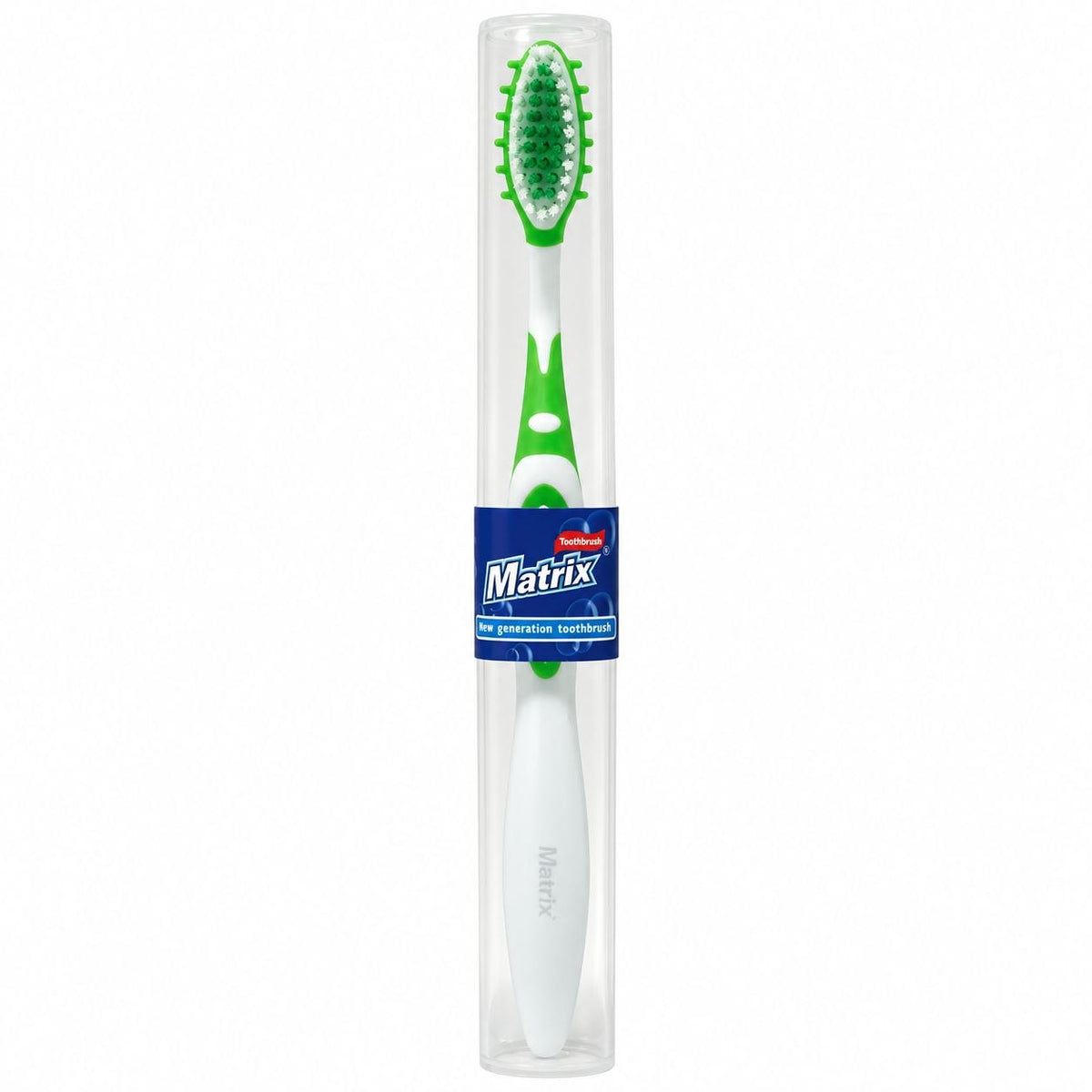 CEPILLO DENTAL CON TAPA PROTECTORA MATRIX 19CM