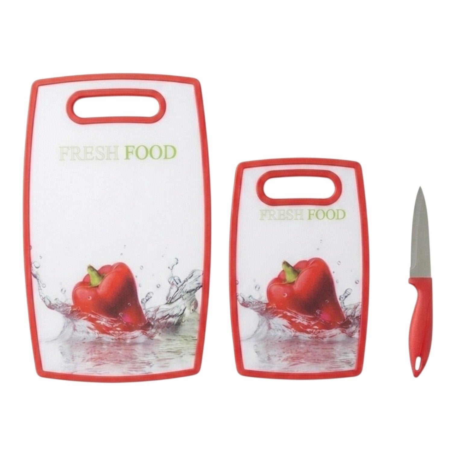 TABLAS DE CORTE  Y UN CUCHILLO MULTIUSOS FACILITAR LA PREPARACIÓN DIARIA DE ALIMENTOS BENELI HOME 37x23CM