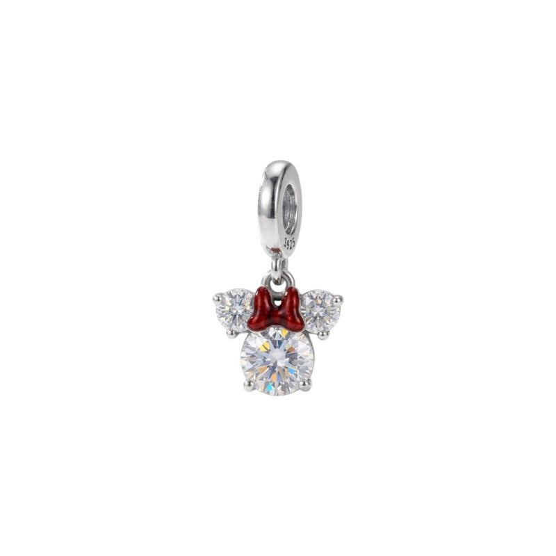 CHARM EN FORMA DE MINNIE MOUSE DISNEY PANDORA DE PLATA 9.25 PESO: 2.4G