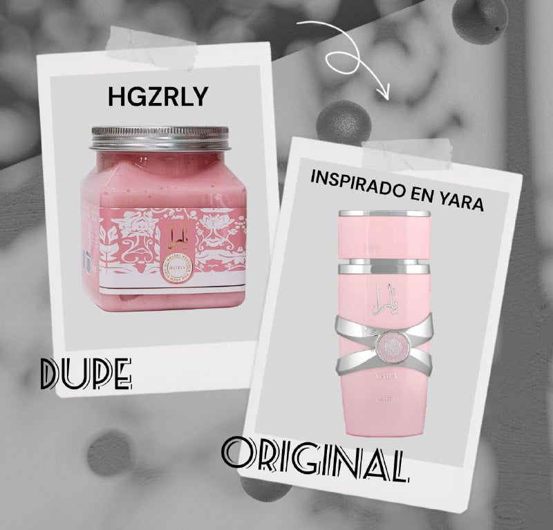 CREMA CORPORAL EXFOLIANTE DE BAYAS SUAVIZANTE E HIDRATANTE HGZRLY 350G (INSPIRADO EN LATTAFA YARA)