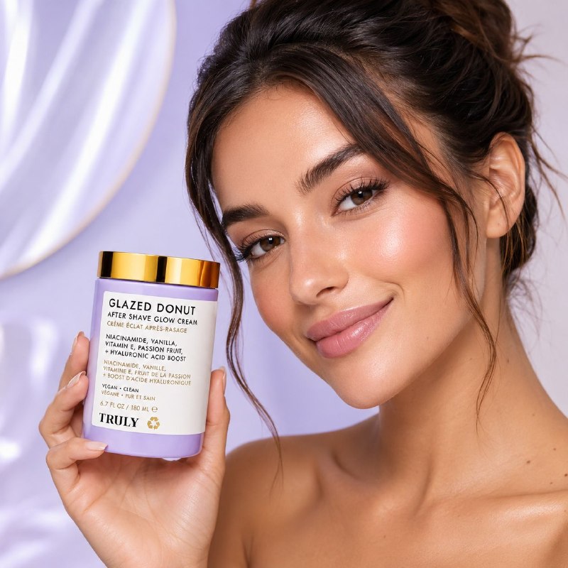 CREMA HIDRATANTE PARA DESPUÉS DEL AFEITADO TRULY GLASEADO DE DONA 180ML