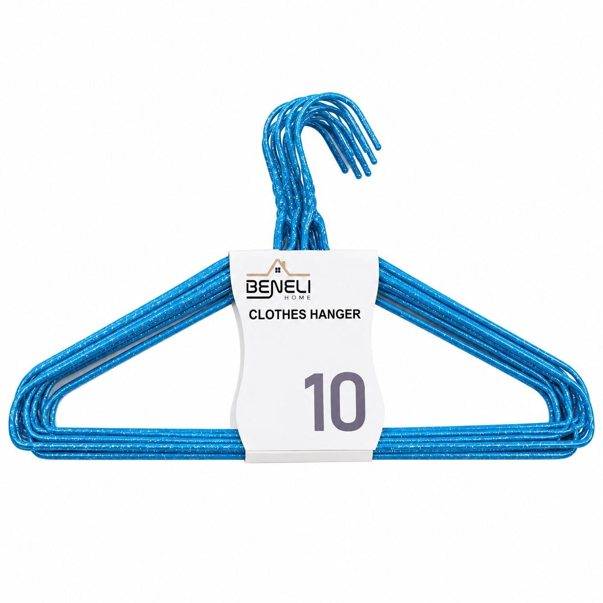 SET DE GANCHOS PARA ROPA BENELI HOME 10UND 40CMX20CM
