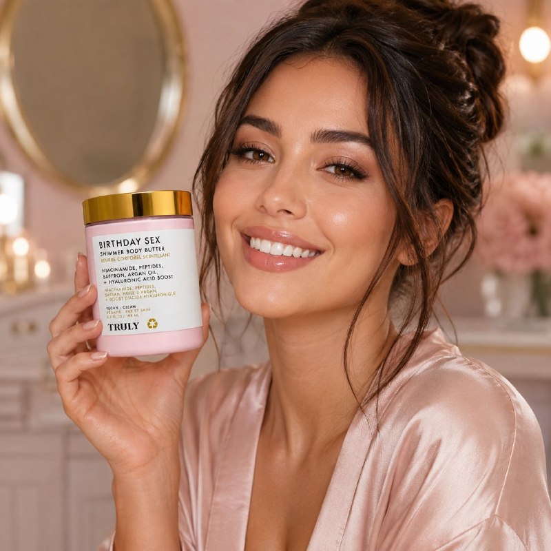 CREMA CORPORAL ILUMINADORA TRULY BIRTHDAY SEX 198ML
