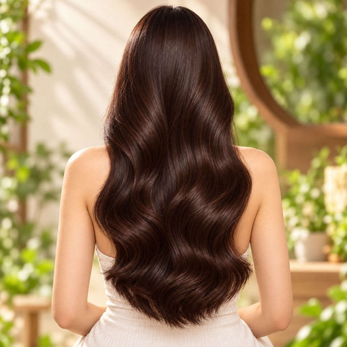SHAMPOO TINTE PARA EL CABELLO 3 EN 1 COLOR CAFE OSCURO AUGEAS HERBAL HAIR 500ML