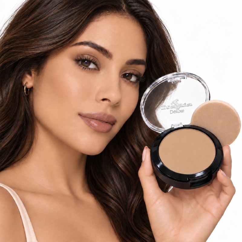 POLVO COMPACTO MATIFICANTE CON PROTECCION SOLAR TONO TRUE BEIGE 07 ITALIA DELUXE 8G