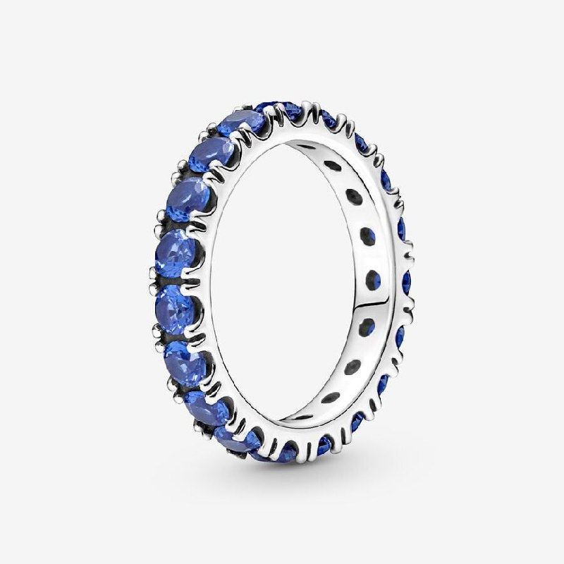 PANI2041 ANILLO PIEDRA AZUL PANDORA, PLATA 925