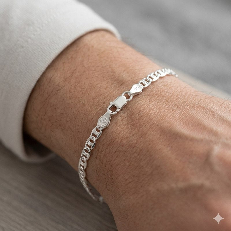 PULSERA DE PLATA 9.25 PARA HOMBRE PESO: 2.9G