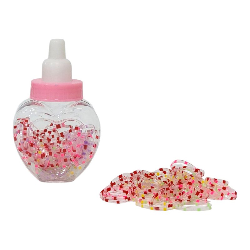 COLA, LIGAS HULES PARA EL CABELLO EN BOTECITO, PAQUETE DE 12 BOTES PARA EL DIA A DIA Y PARA TODO TIPO DE CABELLO
