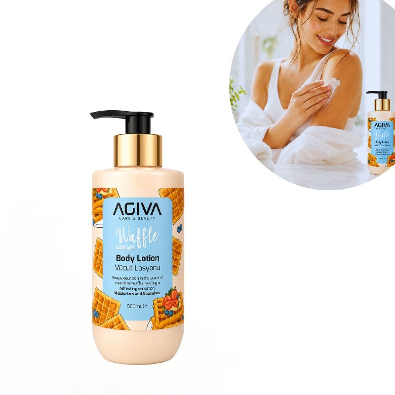 CREMA CORPORAL HIDRATANTE Y NUTRITIVA DIARIA CON AORMA A WAFFLE DE MANDARINA AGIVA 500ML