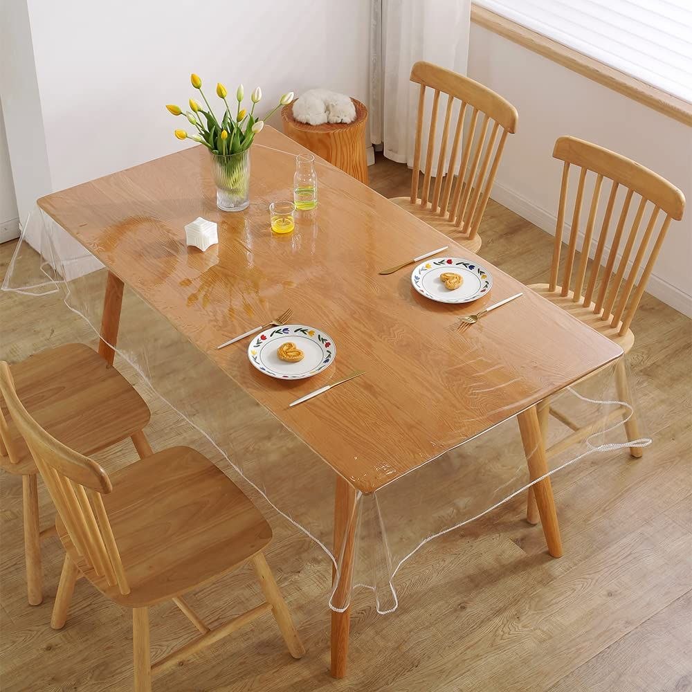 PROTECTOR DE MESA PLASTICO RECTANGULAR 152X264CM