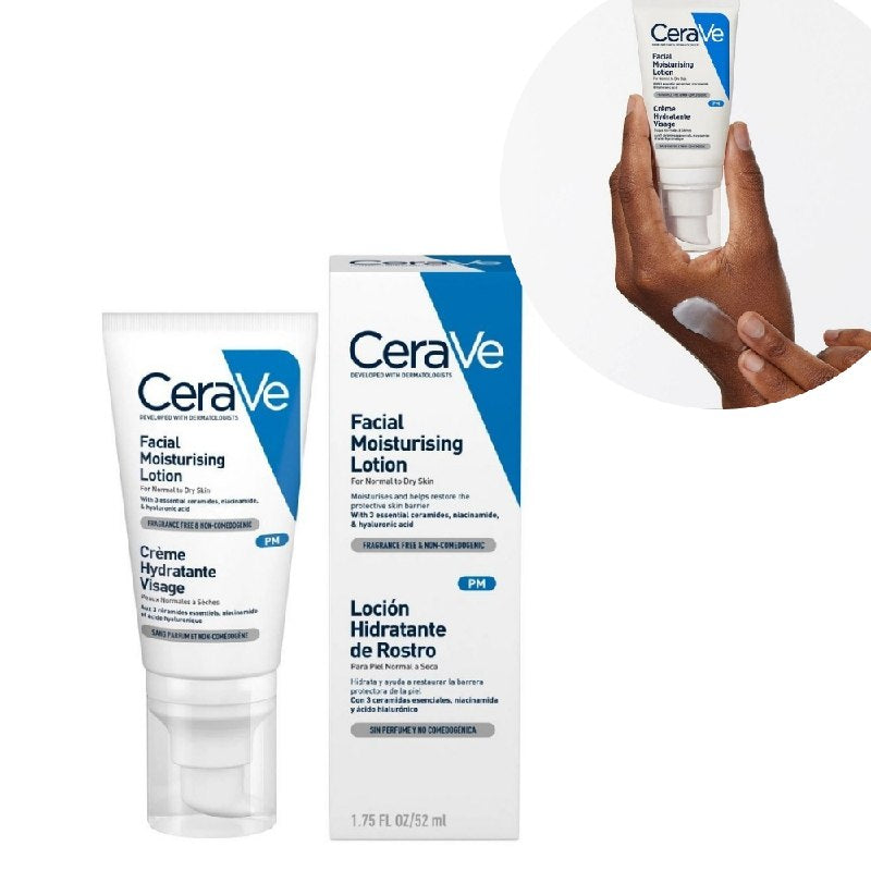 CREMA FACIAL HIDRATANTE DE ACIDO HIALURONICO DE RAPIDA ABSORCION HIDRATANTE CERAVE 52ML