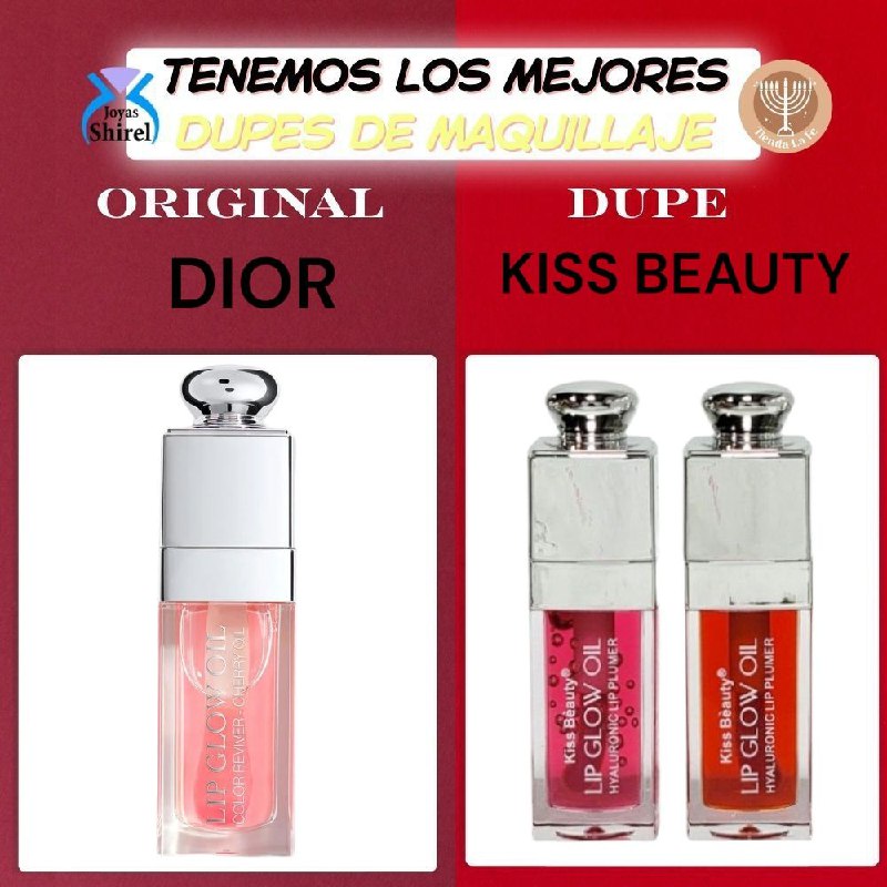 ACEITE LABIAL VOLUMIZADOR CON ACIDO HIALURONICO KISS BEAUTY 9ML (DUPE DE DIOR)