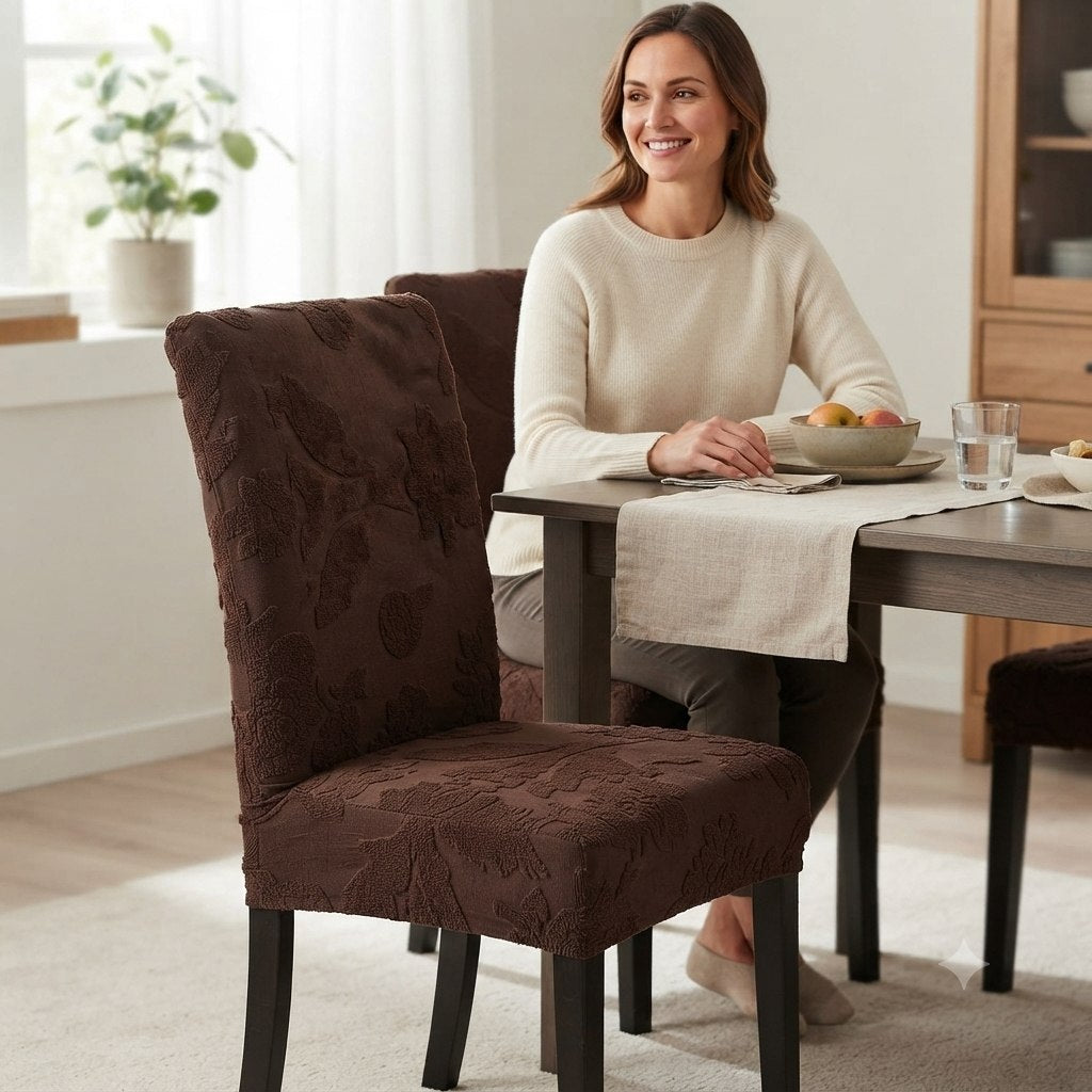 FUNDA ELÁSTICA PROTECTORA Y RENOVADORA PARA SILLAS DE COMEDOR BENELI HOME AJUSTABLE
