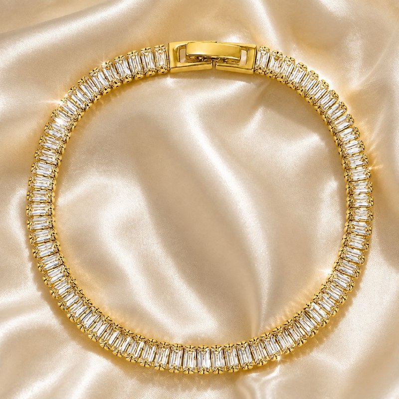 PULSERA DE ENCHAPE PARA DAMA 19CM