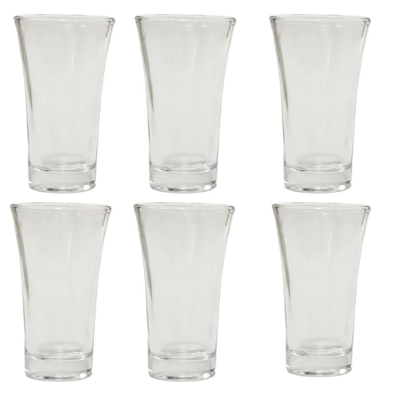 SET TEQUILEROS  6 PIEZAS VIDRIO DE ALTA CALIDAD DORYALEX GLASS 9X5CM VENTA POR UNIDAD
