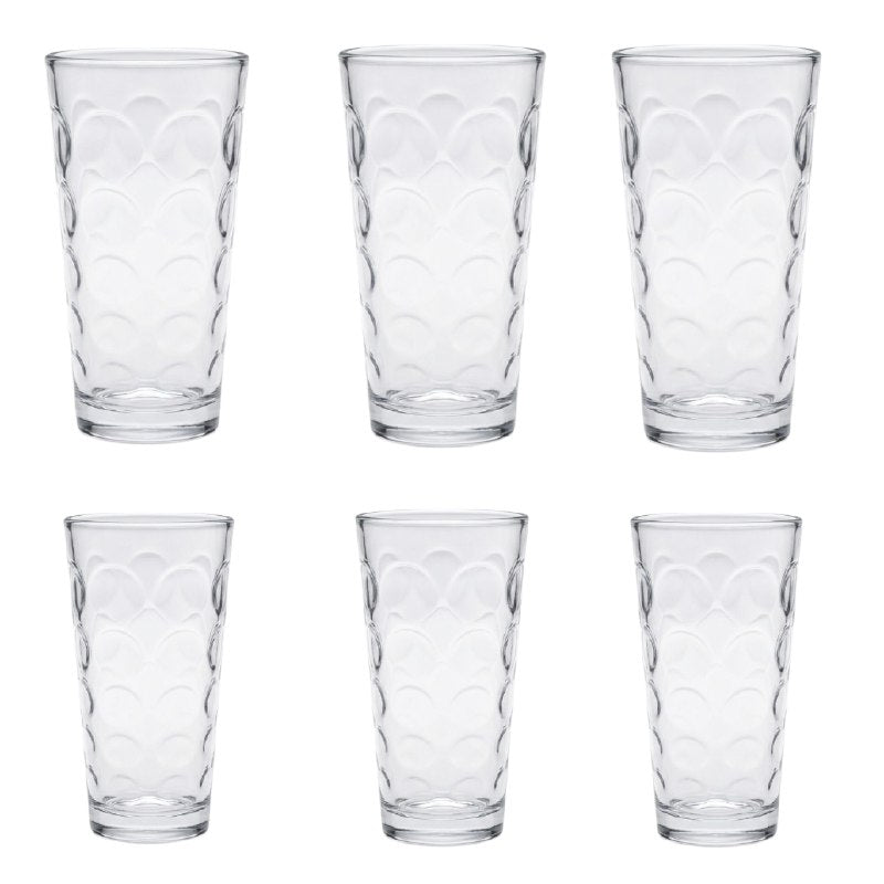 SET DE VASOS DE VIDRIO ELEGANTES Y VERSATILES DE 200ML BENELI HOME 6PCS
