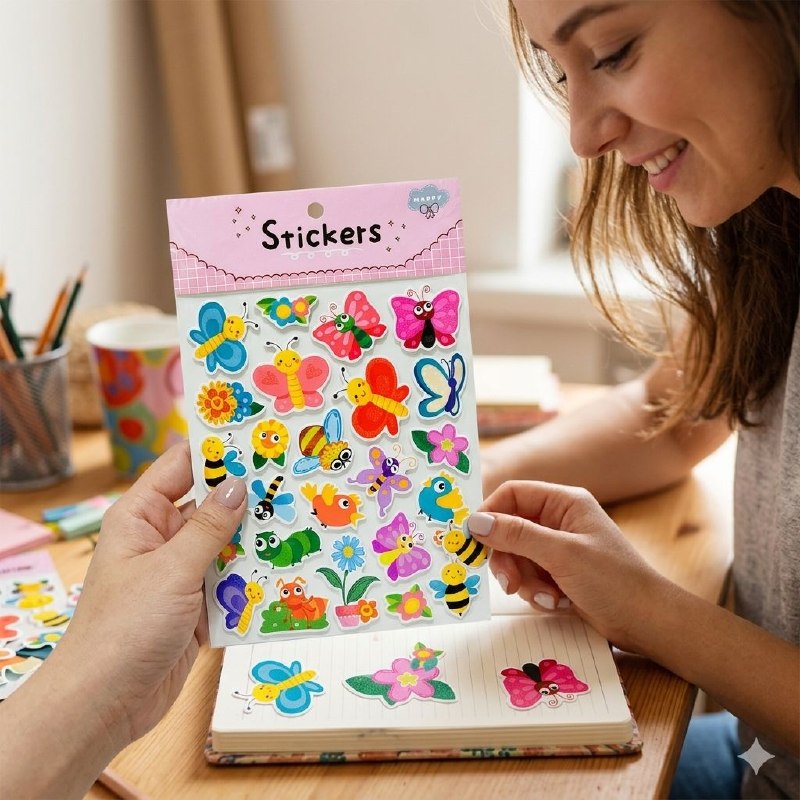 STICKERS DE DECORACION Y ESTIMULACION DE APRENDIZAJE PARA NIÑOS