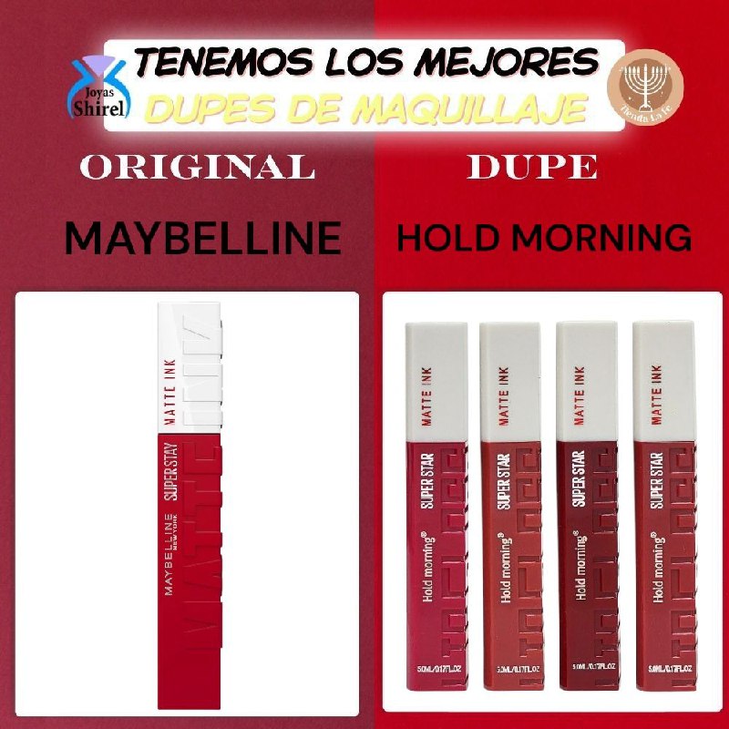 BRILLO LABIAL LIQUIDO CON ACABADO MATTE HOLD MORNING 5ML (DUPE DE MAYBELLINE)