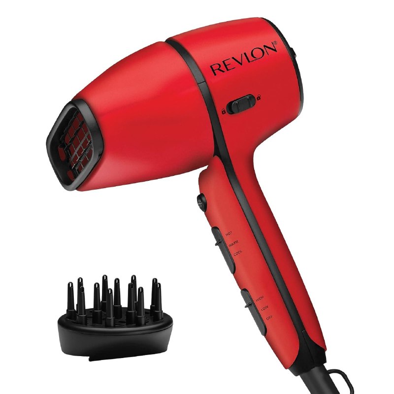 SECADORA PARA EL CABELLO CON CONTROL DE FLUJO DE AIRE EFICIENTE Y SECADO RAPIDO REVLON
