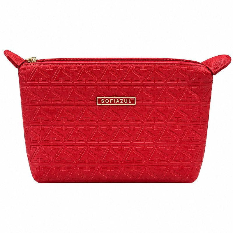 COSMETIQUERA ORGANZIADORA COMPACTA CON CIERRE REFORZADO SOFIAZUL 22X13CM