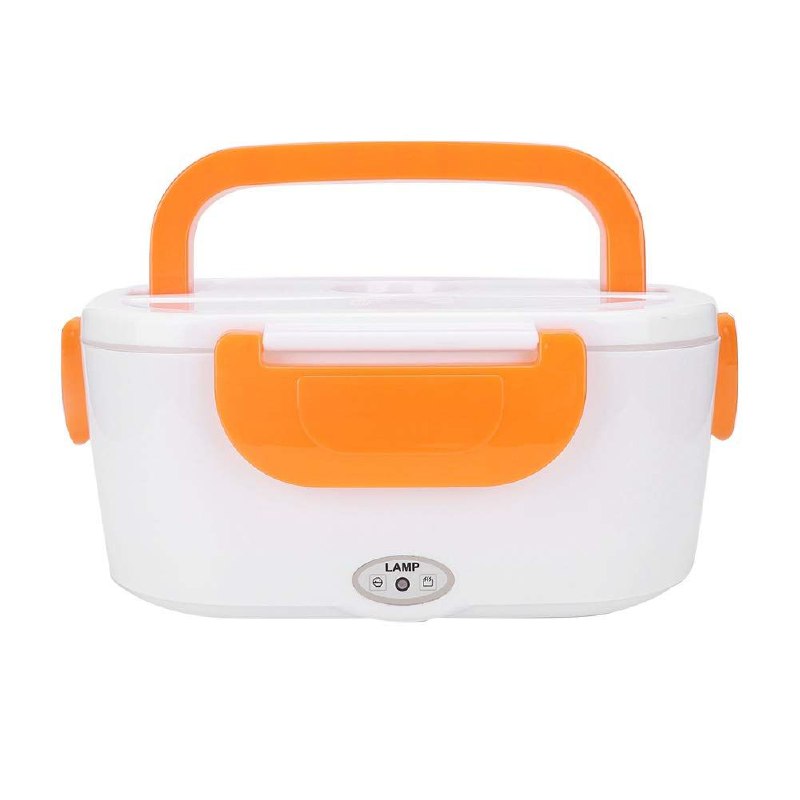 MAQUINA LONCHERA ELECTRICA CON CALENTADOR DE ALIMENTO PORTATIL COLOR ANARANJADO