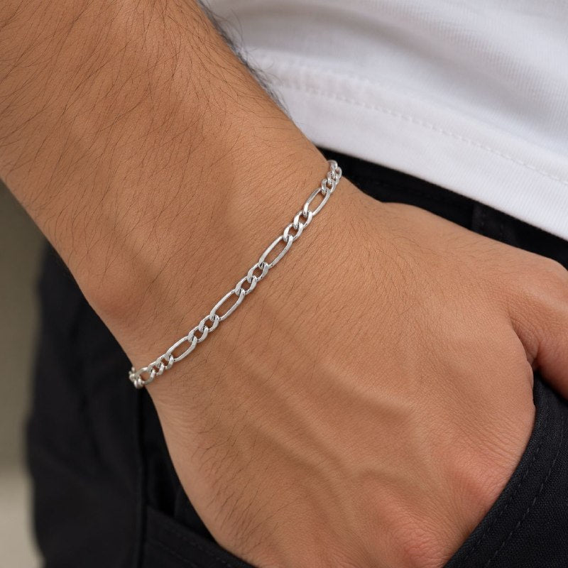 PULSERA DE PLATA 9.25 PARA HOMBRE MEDIDA 21CM PESO 3.5G