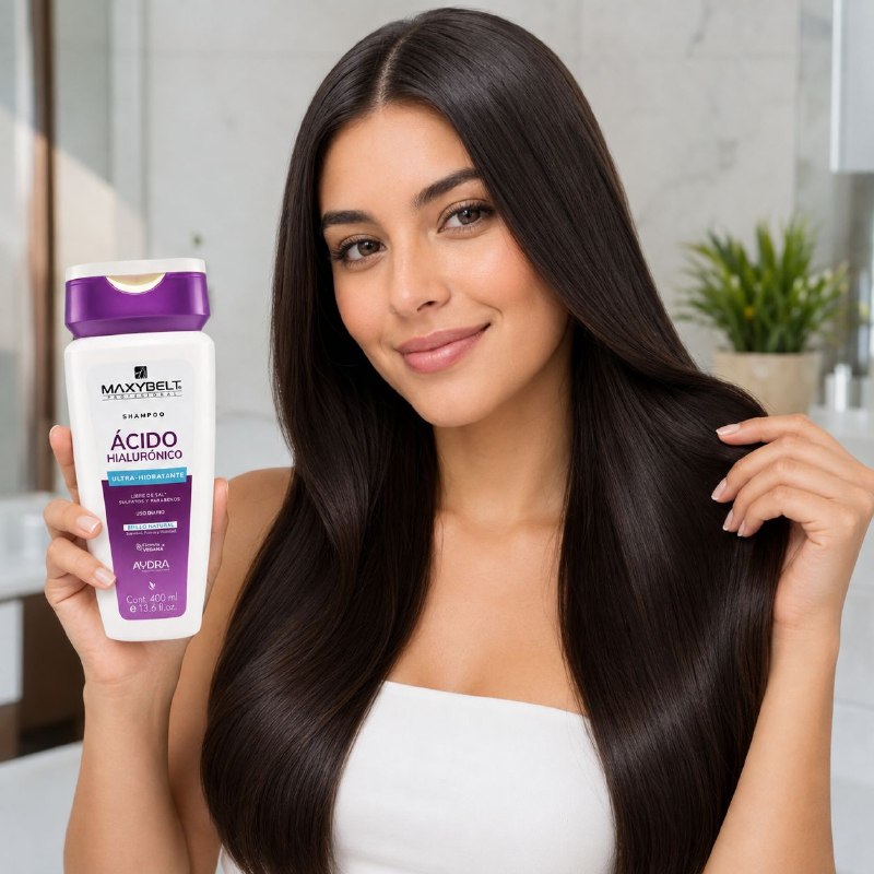 SHAMPOO ULTRA HIDRATANTE ENRIQUECIDO CON ACIDO HIALURONICO MAXYBELT 400ML